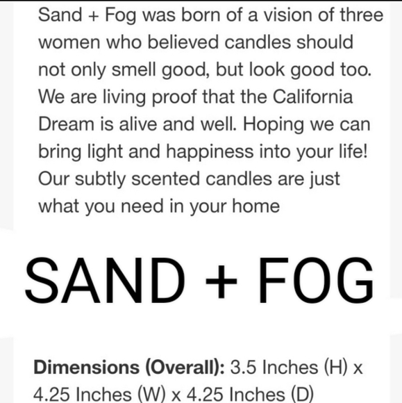 NEW Sand & Fog 'Be Your Own Kind of Beautiful' Honeysuckle Soy Candle - Picture 11 of 16